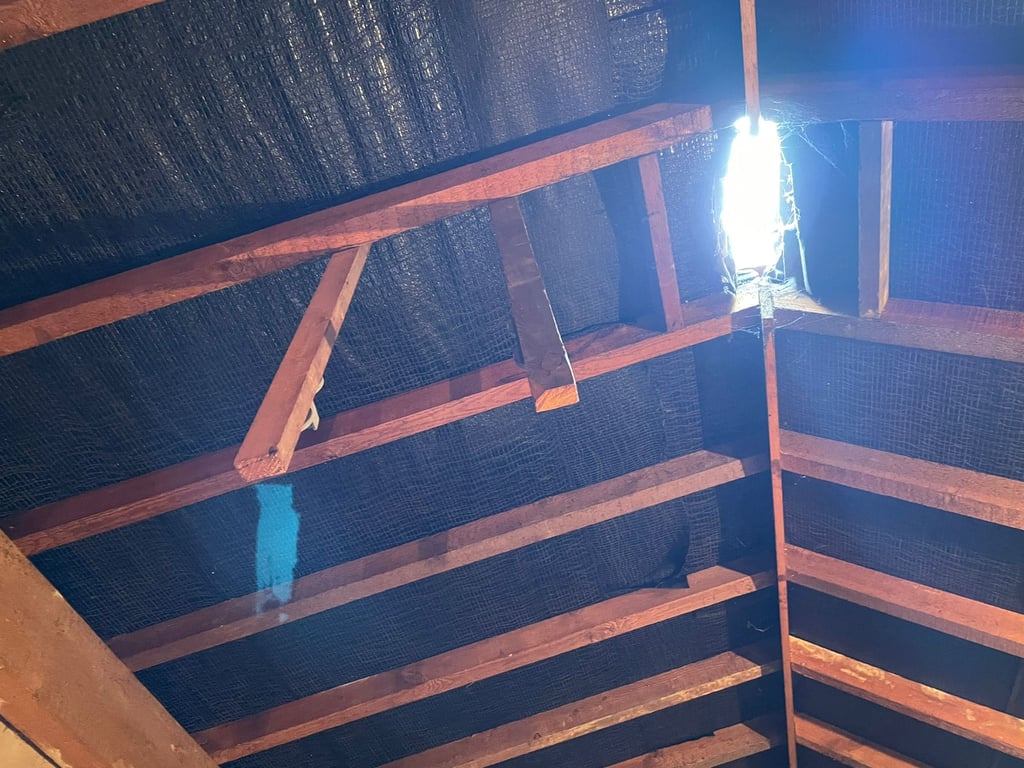 Asbestos flu pipe removal loft 