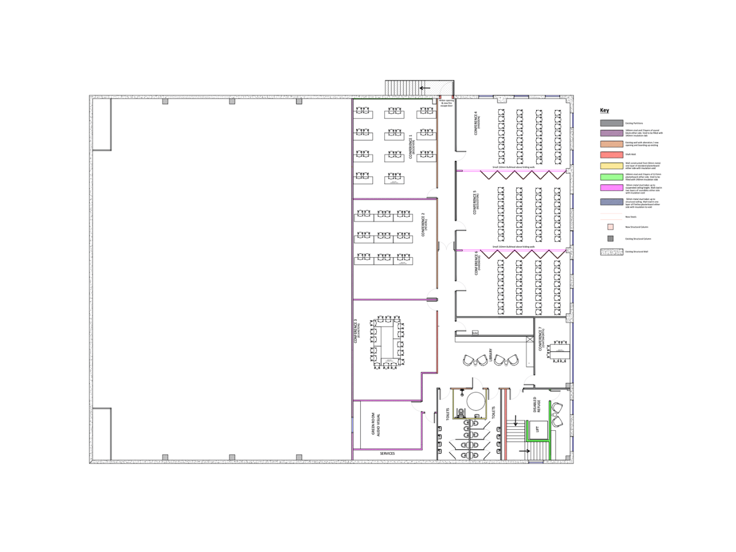 Riverside fit-out case study cad plan