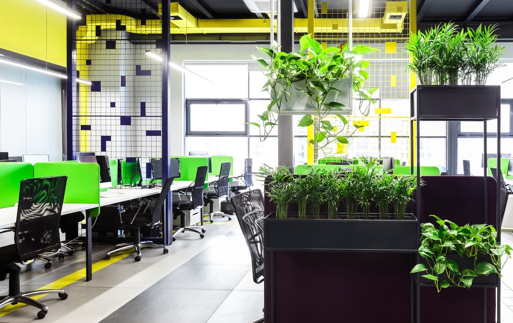 Office plant dividers