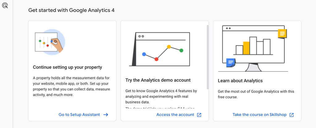 Setting up Google Analytics 4