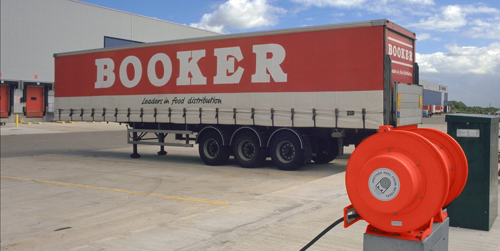 Cable reeling drum for Booker