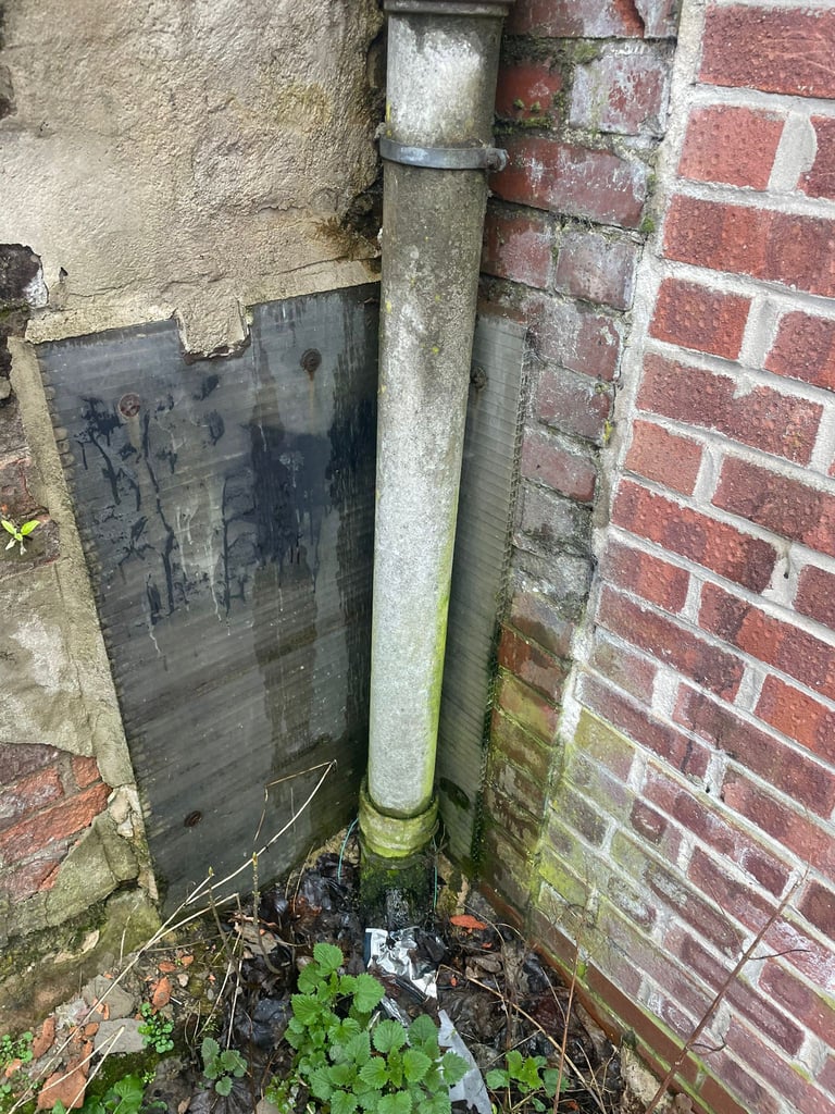 External cement asbestos pipe 