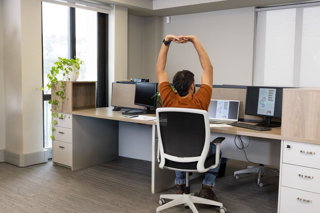 Office chair stretches