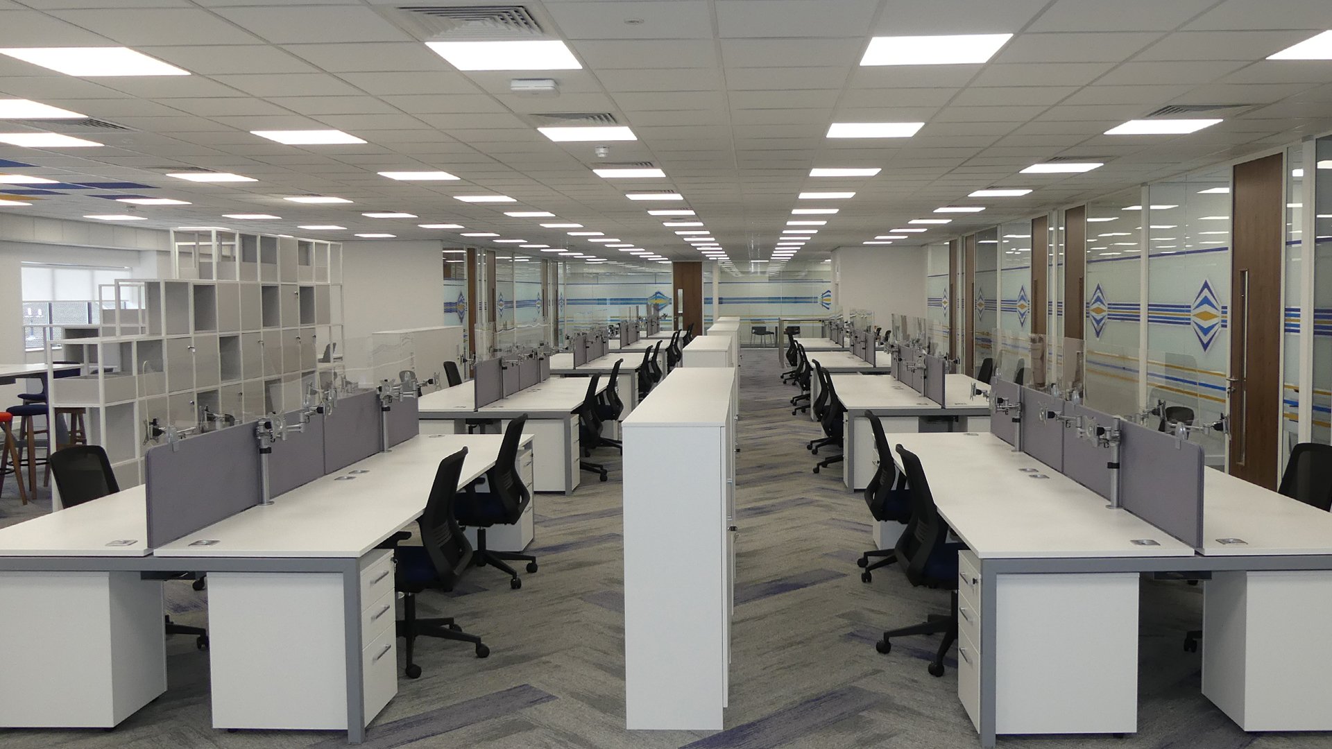 Large office renovation from advanced commercial interiors ltd