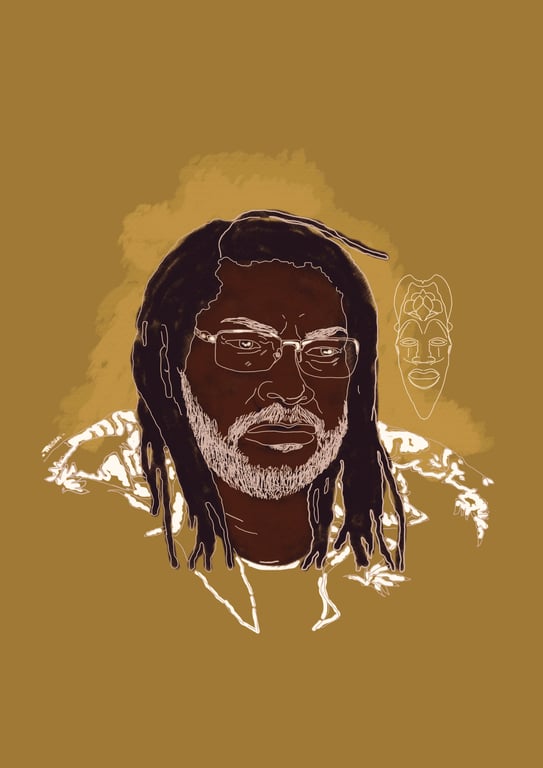 Retrato de Magno Cruz, personagem histórico da resistência brasileira