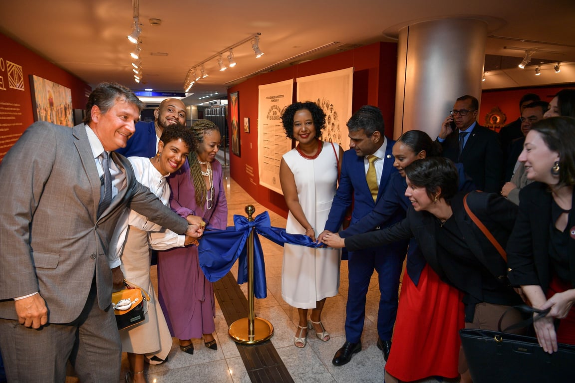 Imagem da matéria: Ministro Luís Roberto Barroso inaugura a exposição Constituinte do Brasil Possível no CNJ