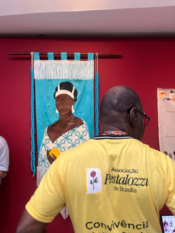 Imagem da exposição Constituinte do Brasil Possível no CNJ