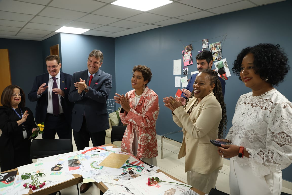 Imagem do lançamento do relatório no CNJ