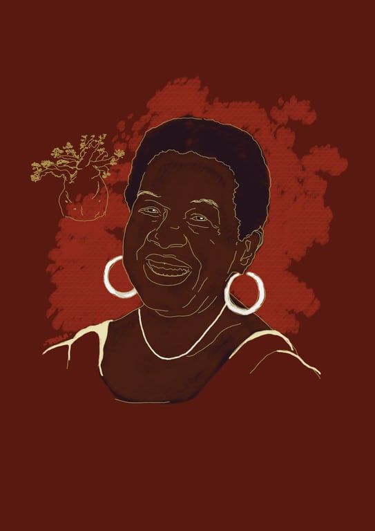 Retrato de Inaldete Pinheiro, personagem histórico da resistência brasileira