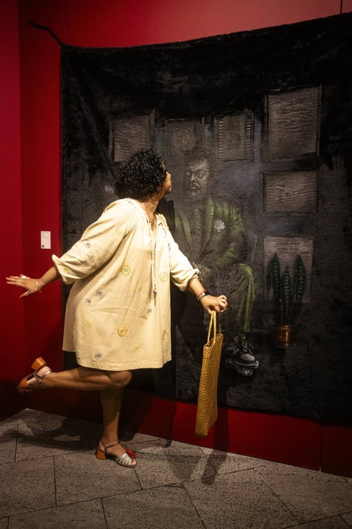 Obra exposta na mostra Linha de Cor