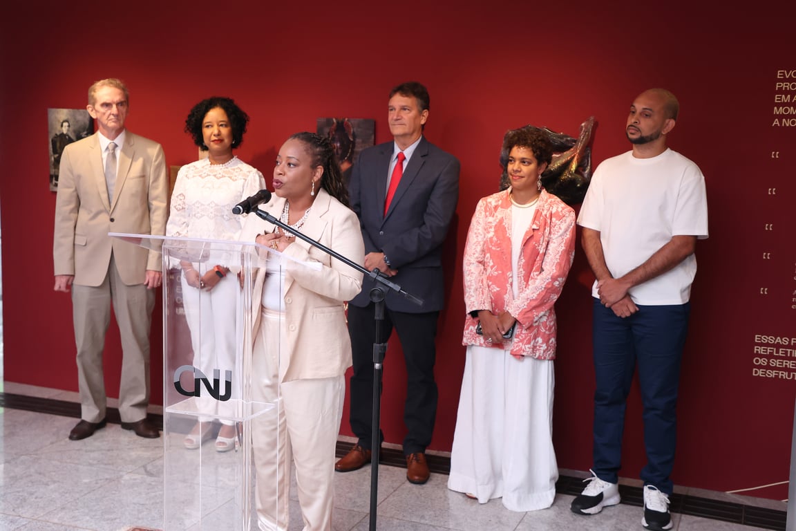 Imagem do lançamento do relatório no CNJ