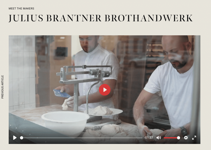 MAKERS BIBLE: JULIUS BRANTNER BROTHANDWERK