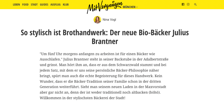 So stylisch ist Brothandwerk: Der neue Bio-Bäcker Julius Brantner