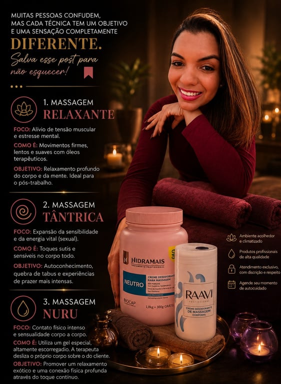 Terapeuta Lita atendimento é personalizado! Massagem tântrica