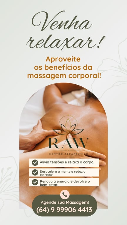 RAW | Experimente o cuidado de dentro para fora Massagem tântrica
