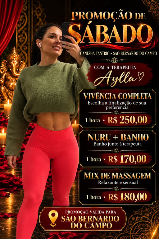 Ganesha tantric SBC AYLLA Promoção nuru 180+ banho junto a terapeut