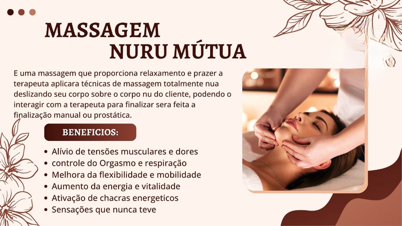 Especialista Relaxante, Desportiva, Tantrica e Nur Massagem nuru em