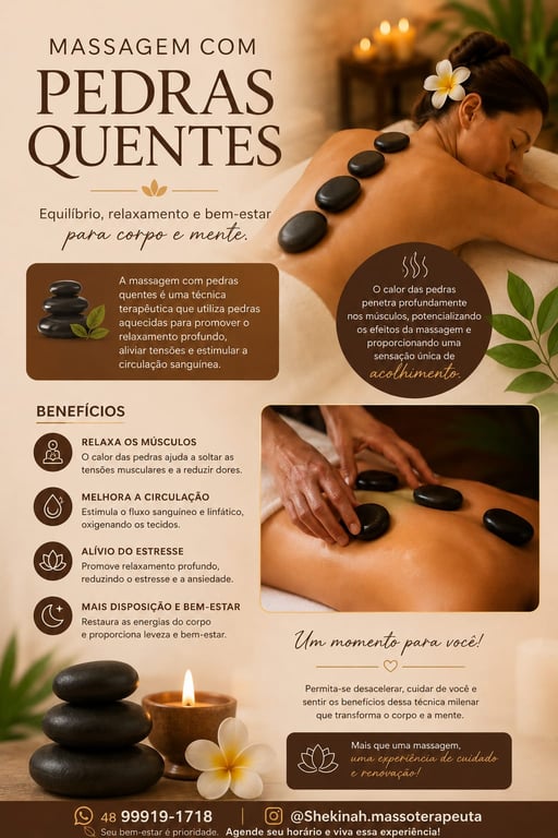 Lizandra Shekinah Atendimentos personalizados com diferentes técnicas Massagem