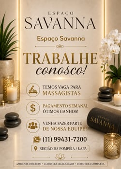 Massagistas FREE LANCER | Contrata-se