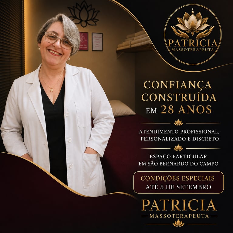 Patricia Massoterapeuta 28 anos de Experiência em todas as categoriSão