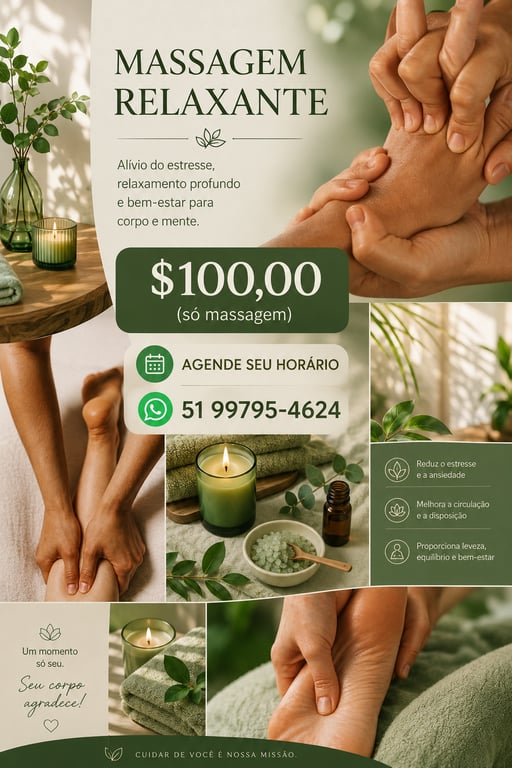 Massagem: relaxante, Nuru, sensitiva, tântrica, terapêutica e four han Massagem