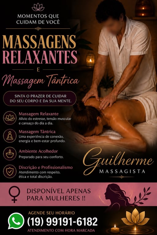 Guilherme massagens conforto e bem estar