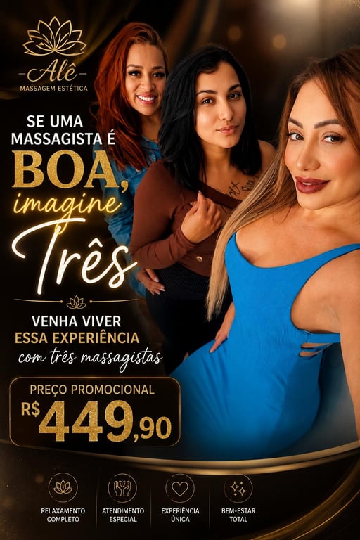 Ale massagens, Estética, Sensual e Relaxante