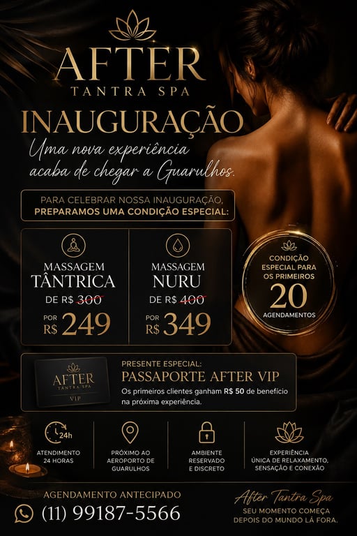 After Tantra Spa | Massagem Tântrica 24h em Guarulhos Massagista em