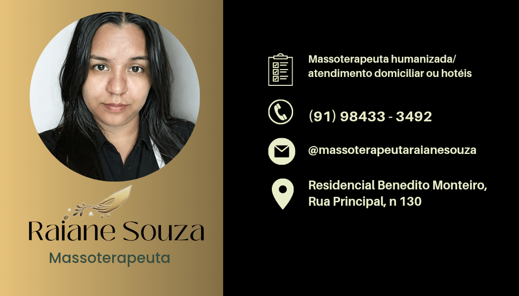 Massoterapeuta Humanizada | Alívio de Dores e Estresse | Raiane Souza Massagista em