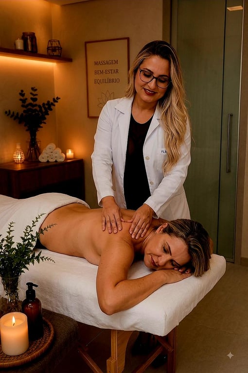 Flávia massoterapeuta profissional Massagem sensual em
