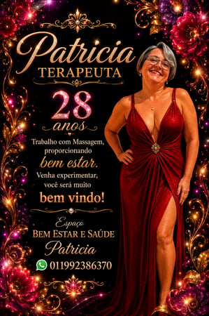 Massagista sensual em São Bernardo do Campo - SP - Patricia Terapeuta há 26 anos São Bernardo do Campo