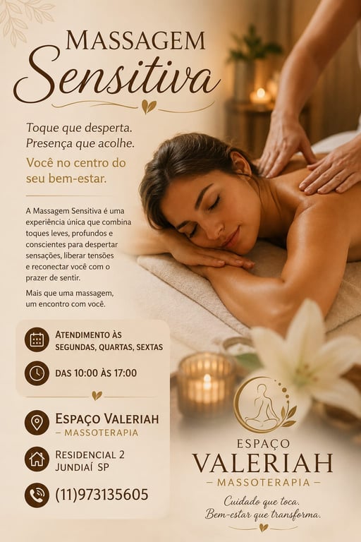 Valeriah Terapeuta Corporal massagem relaxante Massagem sensual