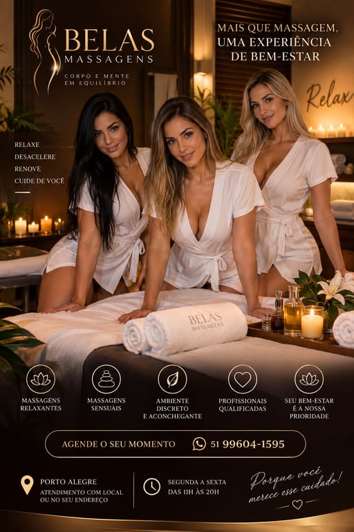Belas Massagens Prazer em cuidar de você