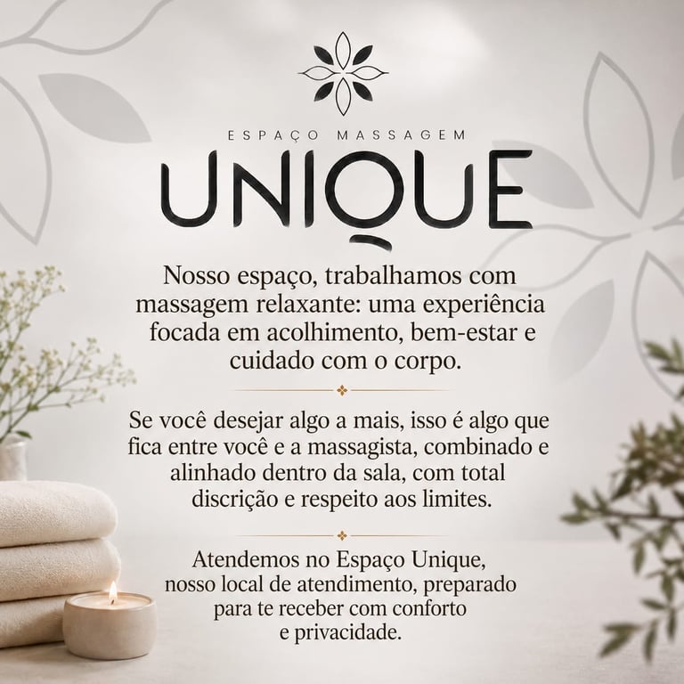 Espaço Unique | Massagem Relaxante