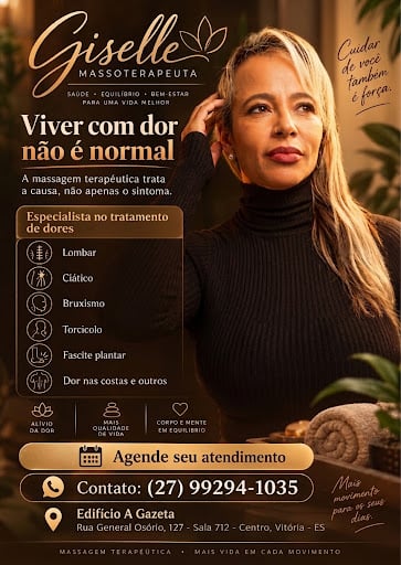 Giselle Massoterapeuta – Especialista em Bem Estar e Alívio de Dores