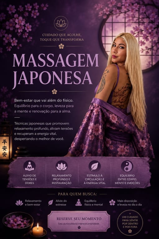 Liberte as Tensões. Reconecte se com um momento de auto cuidado Massagem sensual em