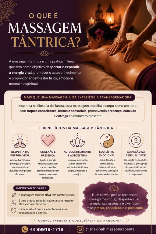 Lizandra Shekinah Atendimentos personalizados com diferentes técnicas Massagem