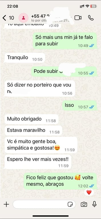 Núbia Duarte Fotos naturais, ambiente reservado. Massagista em