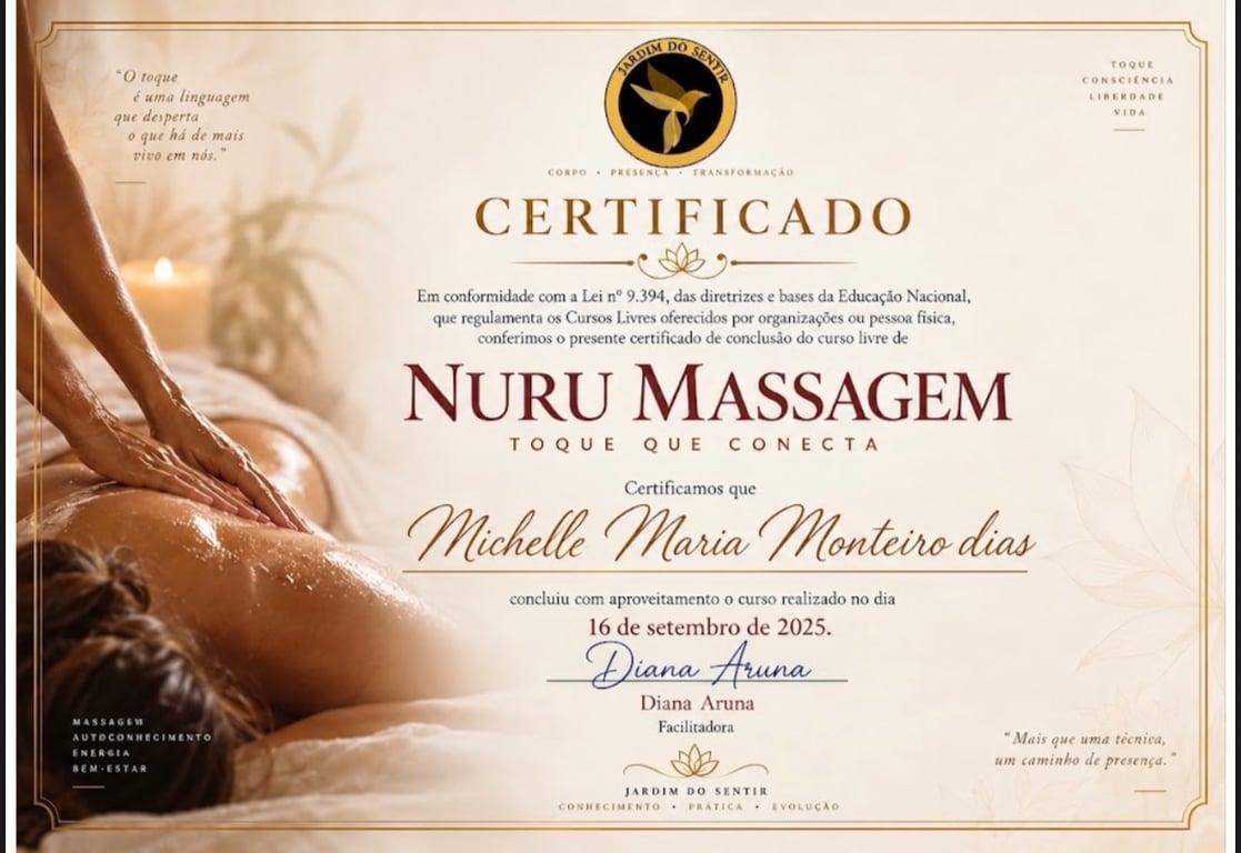 Terapeuta Serenna / Expert em Experiências Sensoriais de alto padrão Massagem