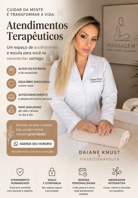 Terapeuta Daiane Descubra o poder do toque: bem estar físico e mental!