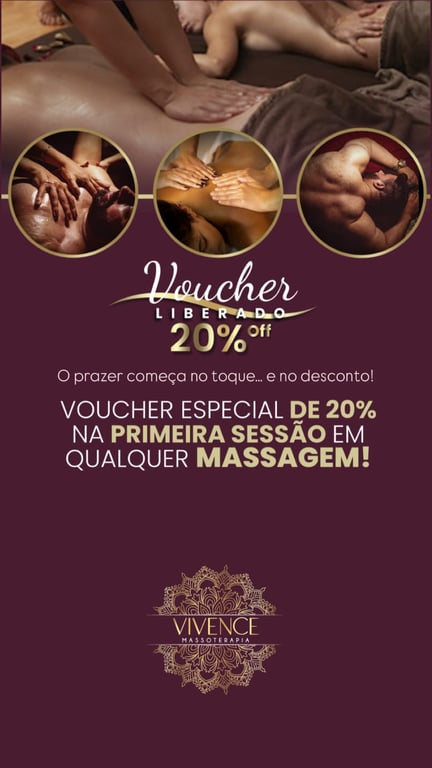 Desconto de boas vindas, Vivence. Aproveite!