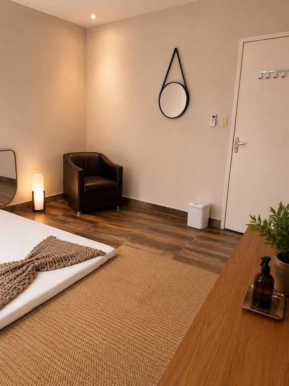 Luna Mirr Desperta conforto, presença, conexão e antecipação. Massagem nuru