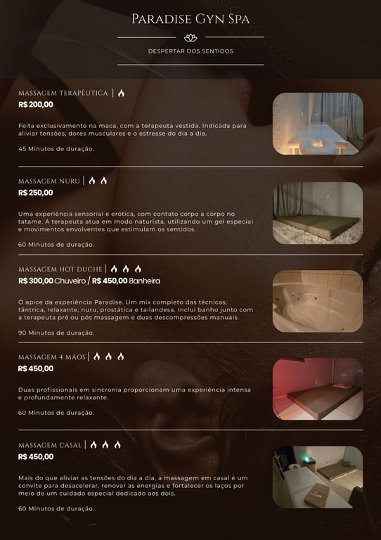 Paradise gyn spa 2.0 Nova unidade setor Faicalville Massagem em