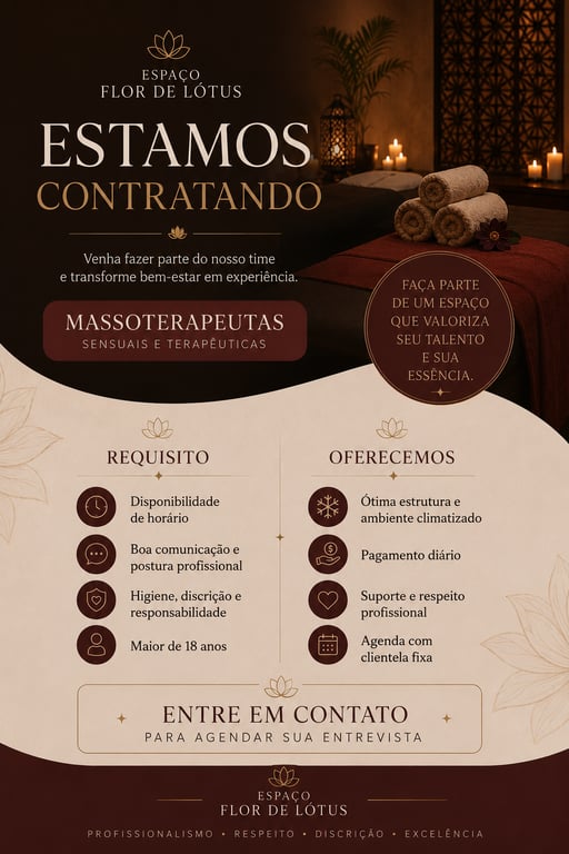 Espaço Flor de Lótus Um convite ao prazer do toque Massagem tântrica em