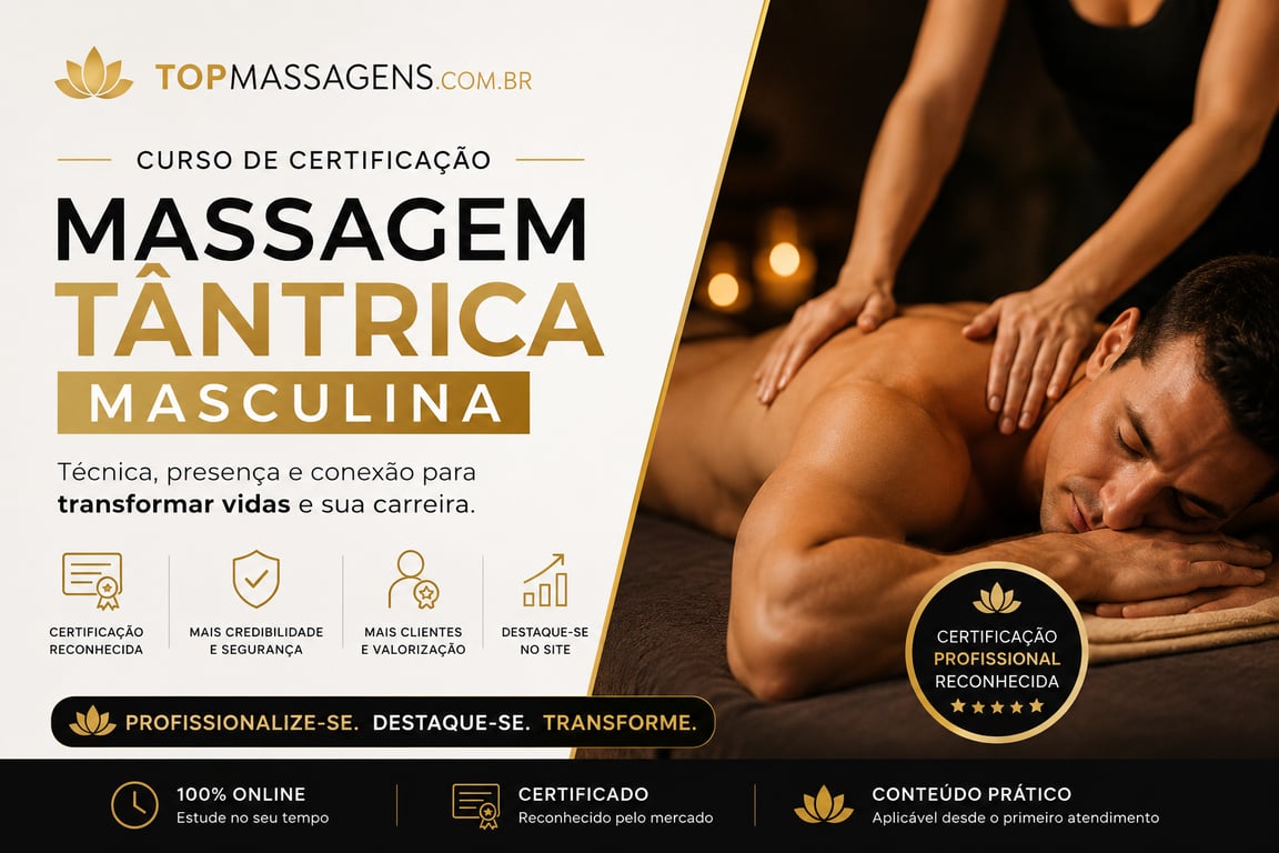 Certificação em Massagem Tântrica Masculina