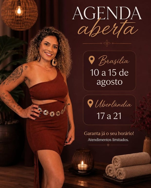 Kati & equipe Vivence em Uberlândia Massagem em