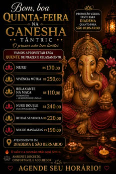 Ganesha tantric Estamos atendendo também em São Bernardo