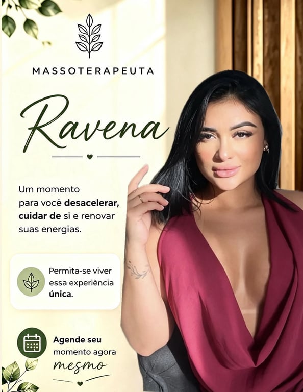 Ravena Massoterapeuta * Atendo homens, mulheres e casais.