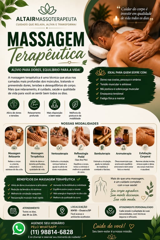 Massagem km18 Massagem