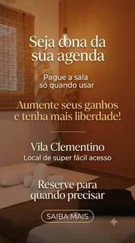 Atenda sem custo fixo. Alugue quando tiver agendamento